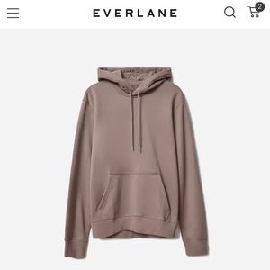 Everlane French Terry Hoodie in Sand Dune size S (mens) L/M (women’s)